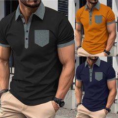 Bundle Of 3 Designer Summer Tshirt's MSDTS-07 (Mustard+Black+N.Blue)