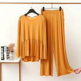 Peplum-Style 2-Pcs Lounge And Night Wear Suit. WLW-11