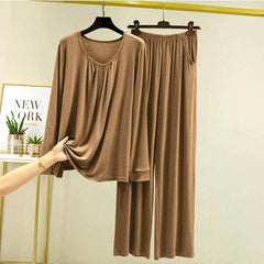 Neck Geadar-Style 2-Pcs Lounge And Night Wear Suit. WLW-14