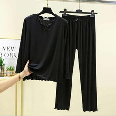 Tie Piko-Style 2-Pcs Lounge And Night Wear Suit. WLW-16