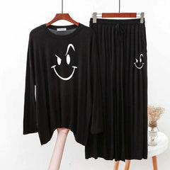 Baggy-Style Big-Printed 2-Pcs Lounge And Night Wear Suit. WLW-09