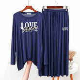 Baggy-Style Big-Printed 2-Pcs Lounge And Night Wear Suit. WLW-09