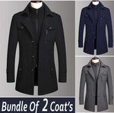 Bundle Of 2 Arctix Casual Double-Neck Winter Casual Fleece Coat. MWJ-408