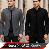 Bundle Of 2 Collar Style Casual Winter Fleece Coat. MWJ-407 V3