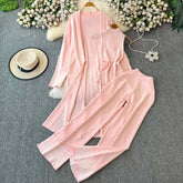 Long Printed Gown Style 3-Pcs Winter Co-Ord Suit. WWTS-25