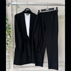 Gown Style 4-Pcs Winter Co-Ord Suit. WWTS-31