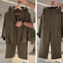 Bolenzo 6-Pocket Cargo Style 2-Pcs Winter Co-Ord Set. WWTS-59