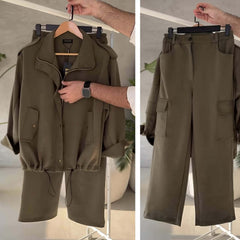Bolenzo 6-Pocket Cargo Style 2-Pcs Winter Co-Ord Set. WWTS-59