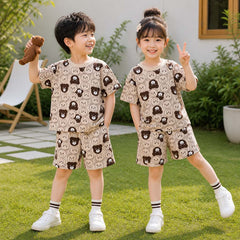 Kid's Funky Printed 2-Pcs Summer Suit. KSPS-14