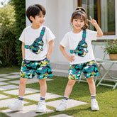 Kid's Funky Printed 2-Pcs Summer Suit. KSPS-18