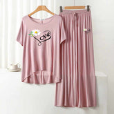 RH-Style Big-Printed 2-Pcs Lounge And Night Wear Suit. WLW-01