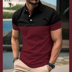 Maroon 2-Tone Polo Style Designer Summer Tshirt MSDTS-10