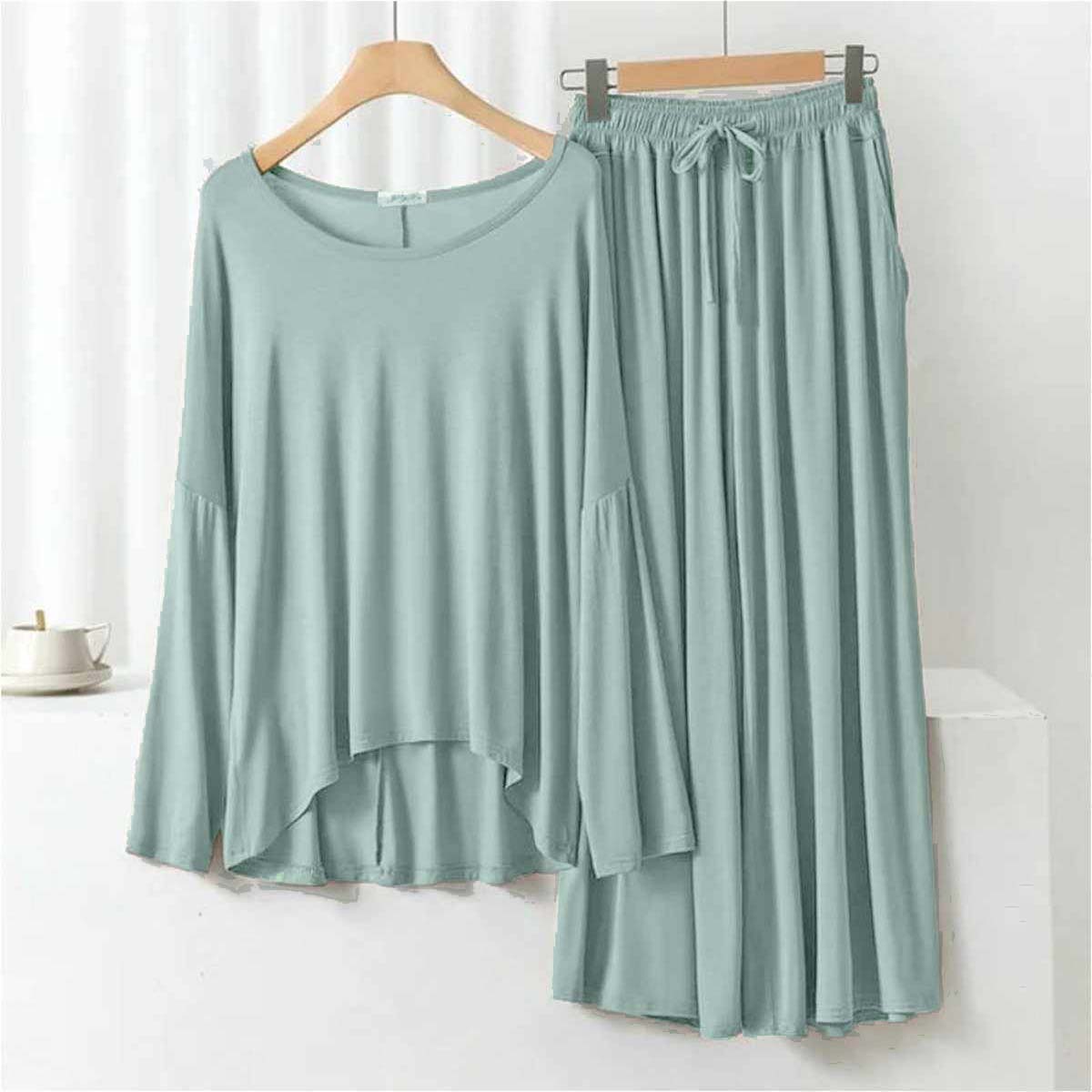 Plazo-Style 2-Pcs Lounge And Night Wear Suit. WLW-08