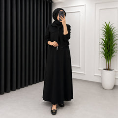 Drop Shoulder Short Jacket Maxi Style 2-Pcs Winter Co-Ord Set. WWTS-15 V3
