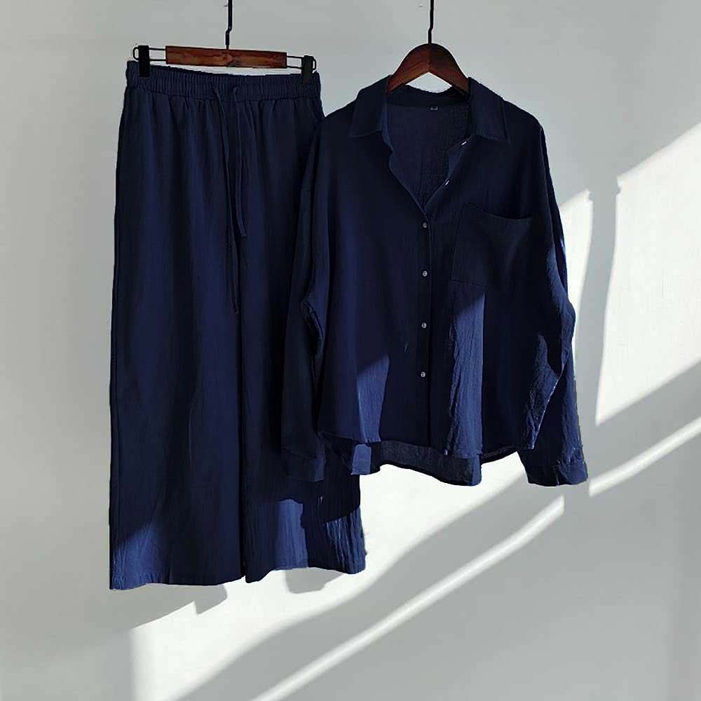 Alenza Western Shirt Style 2-Pcs Stiched Co-Ord Set.