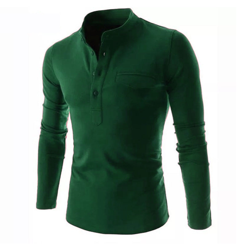 Pack Of 3 Henley Flap Collar T Shirt's. NB+W+BG