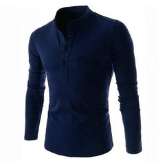 Pack Of 3 Henley Flap Collar T Shirt's. NB+W+BG