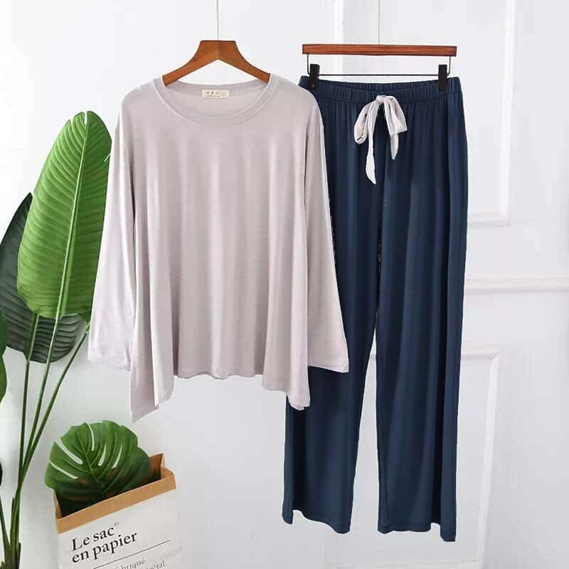 Contrast-Style 2-Pcs Lounge And Night Wear Suit. WLW-12