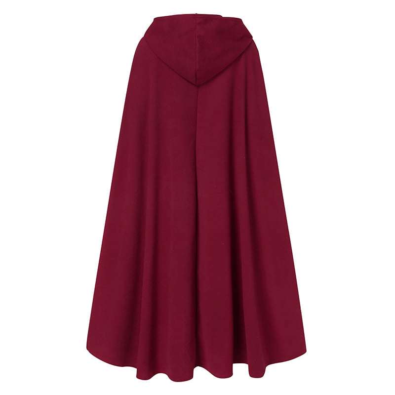 Long Hooded Batwing Style Winter Fleece Upper.