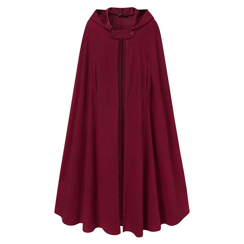 Long Hooded Batwing Style Winter Fleece Upper.