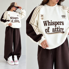 WOA Baggy Printed Style Premium Quality Winter 2-Pcs Tracksuit For Her. WWTS-57