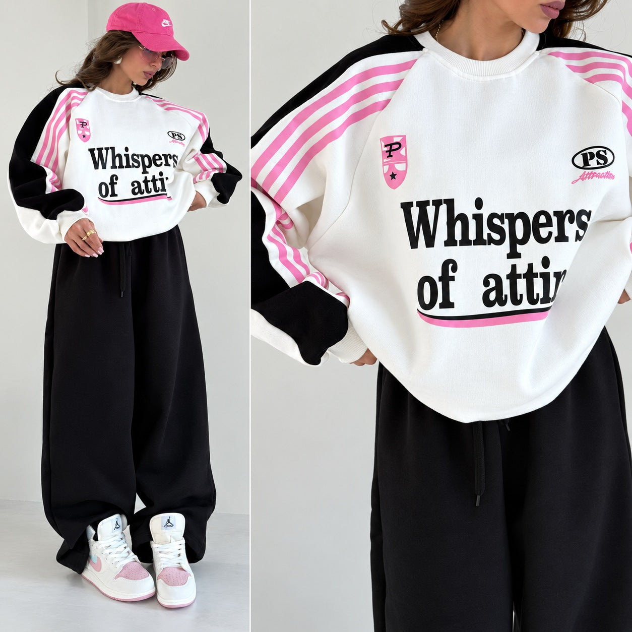 WOA Baggy Printed Style Premium Quality Winter 2-Pcs Tracksuit For Her. WWTS-57