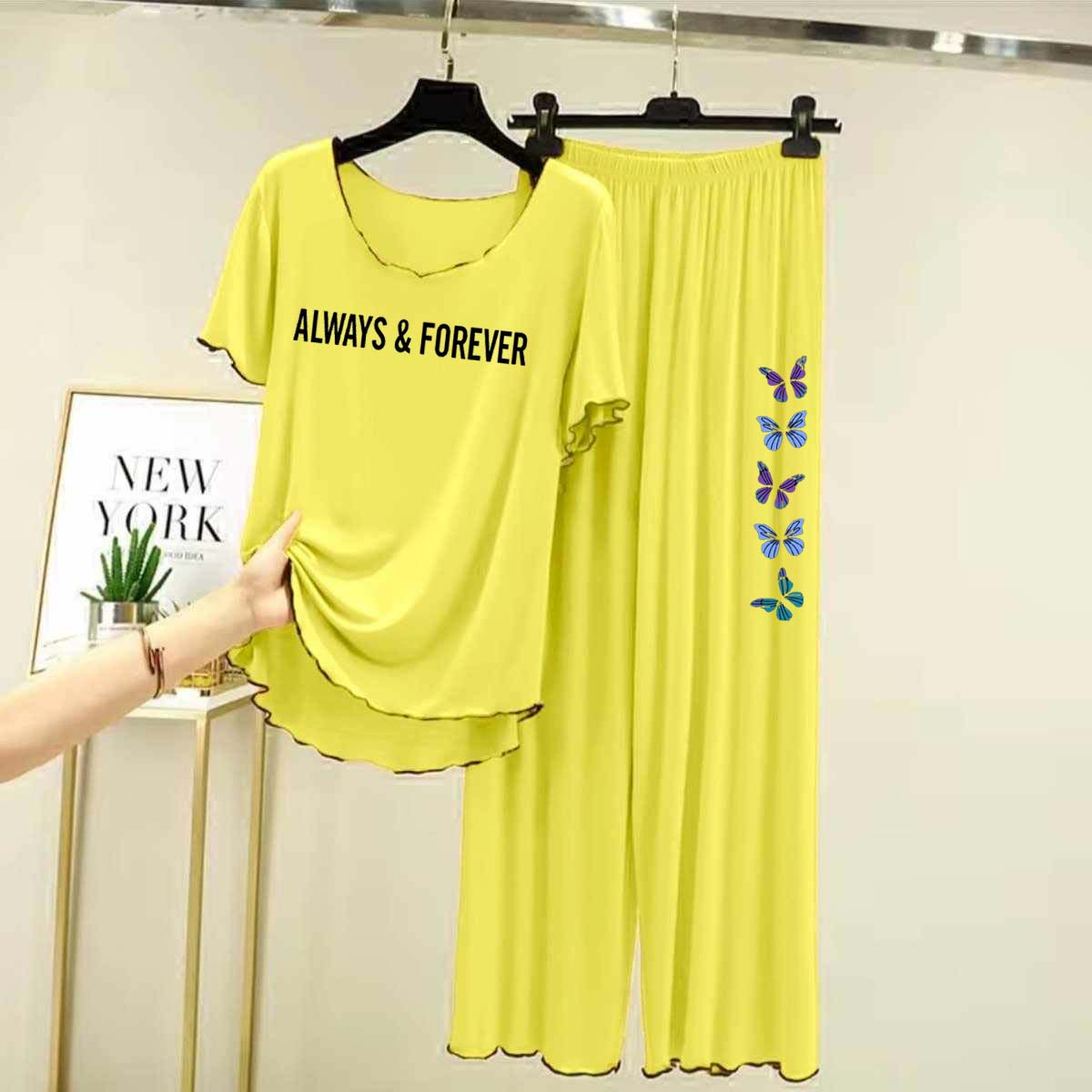 Piko-Style Big-Printed 2-Pcs Lounge And Night Wear Suit. WLW-06