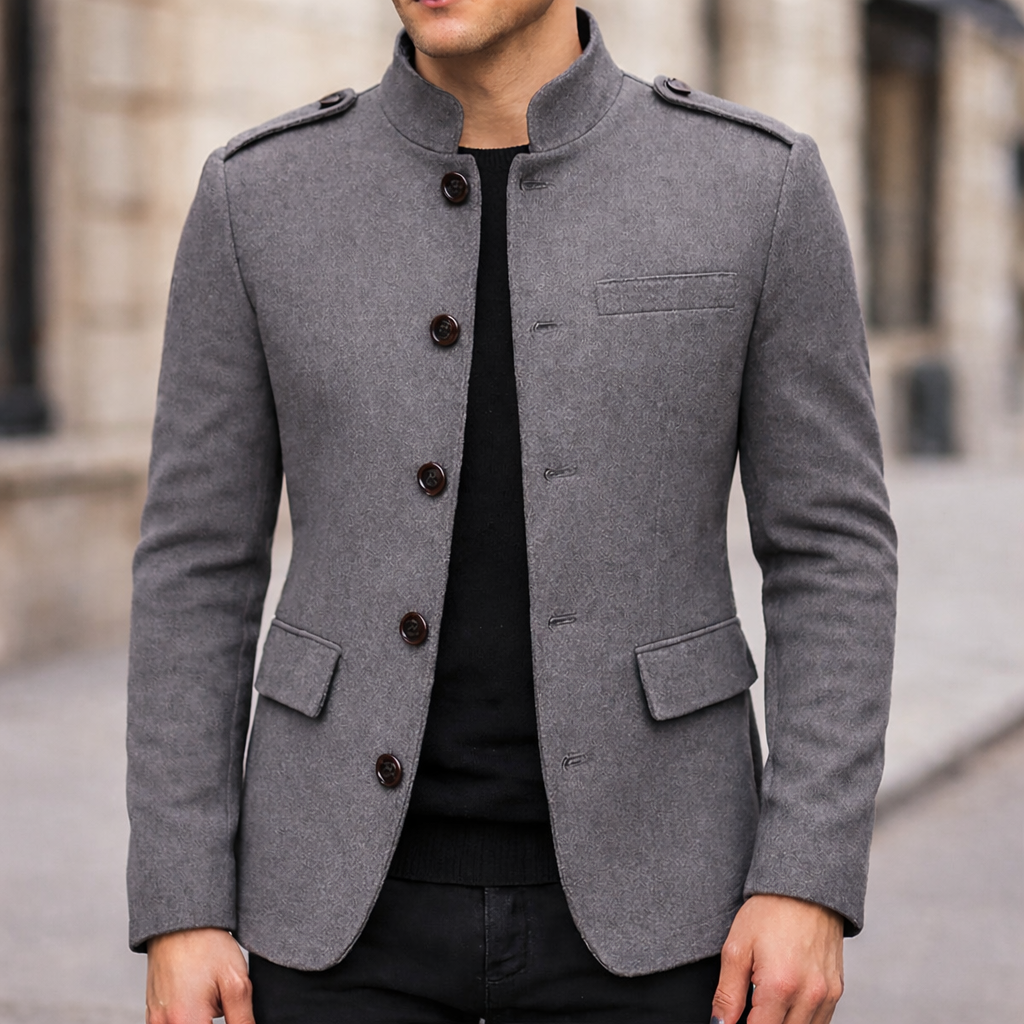 Collar Style Casual Winter Fleece Coat. MWJ-407 V3