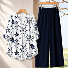 Binara Printed Western Shirt Style 2-Pcs Stiched Co-Ord Set. PCS-14