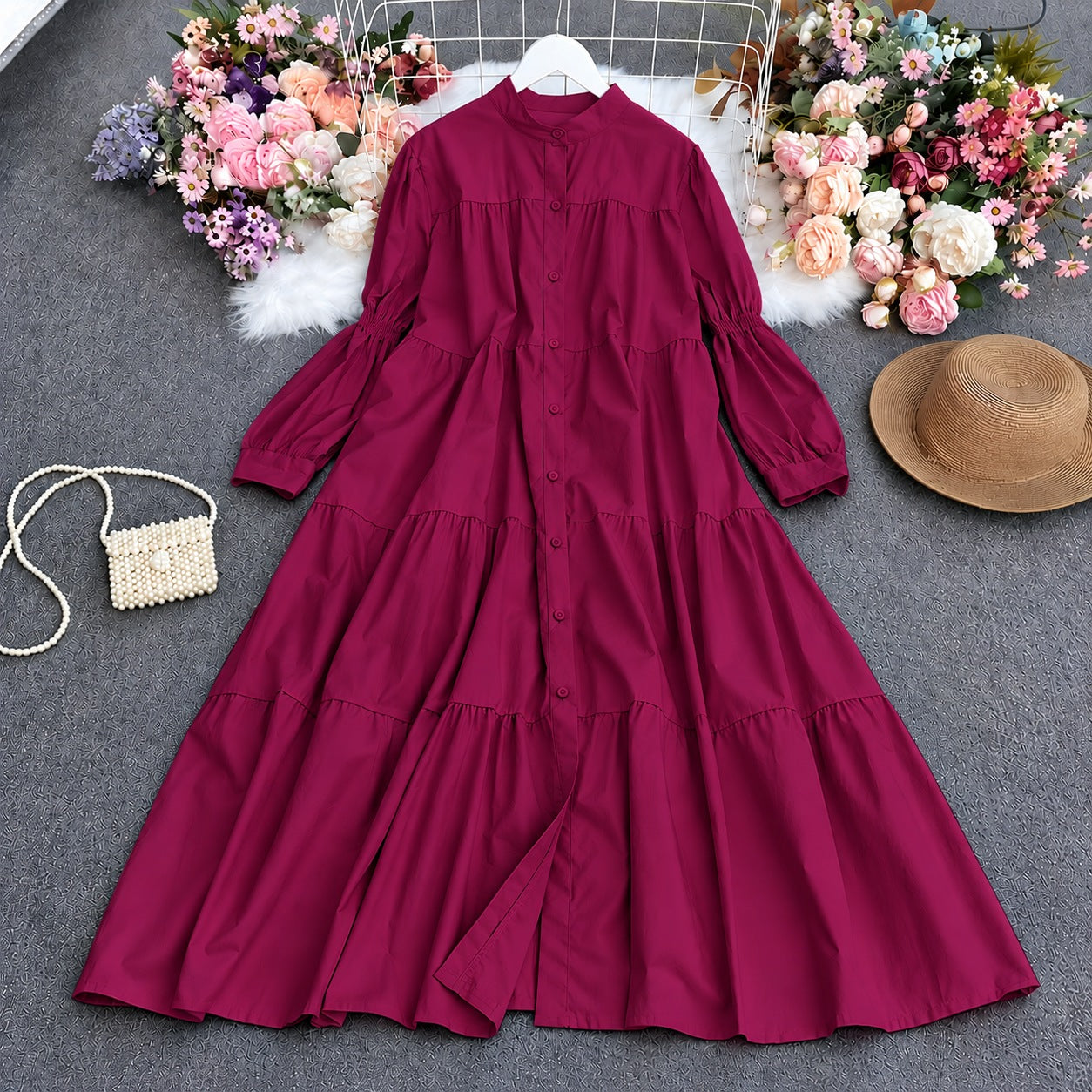 Antalia Western Patch-Work Style Long Frock.