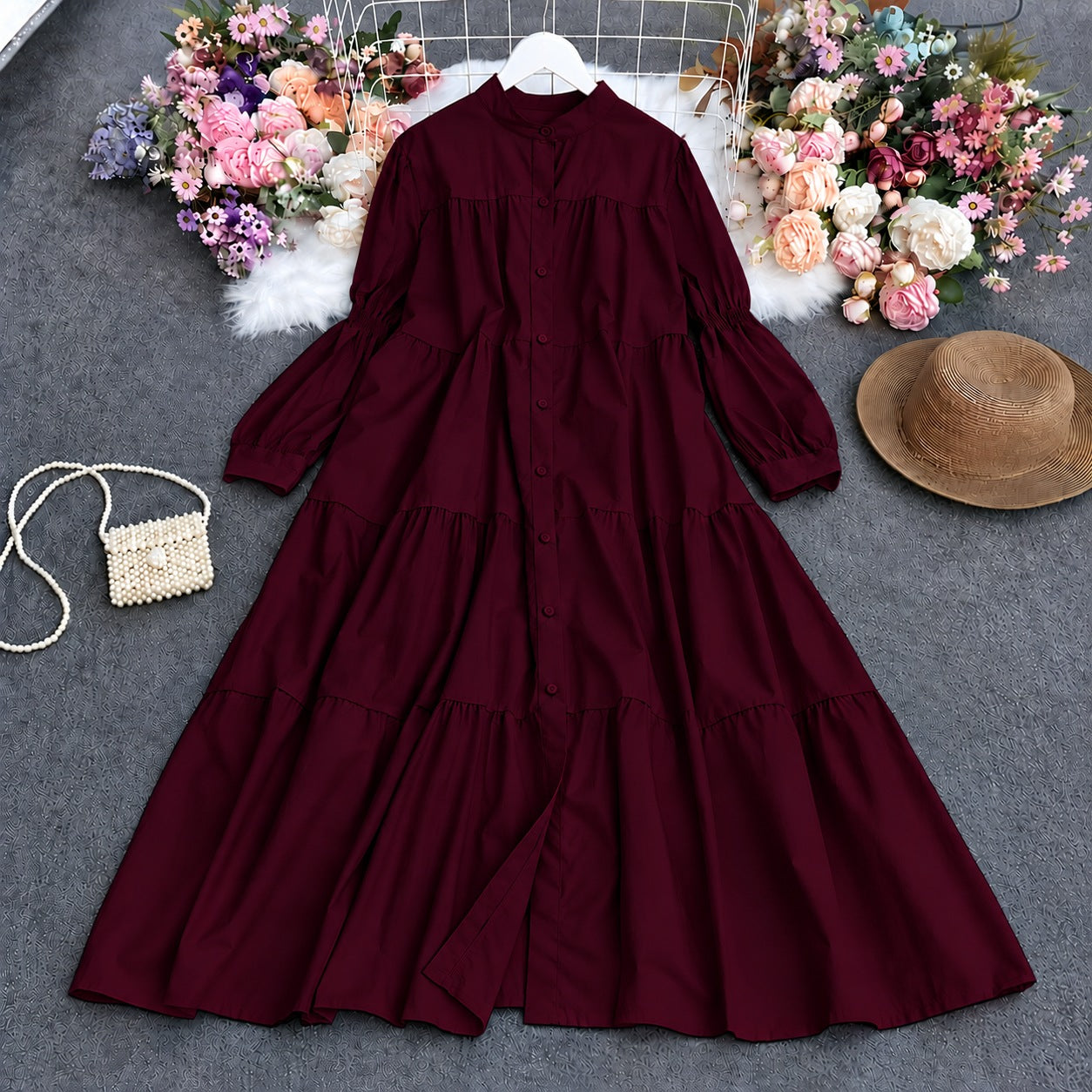 Antalia Western Patch-Work Style Long Frock.