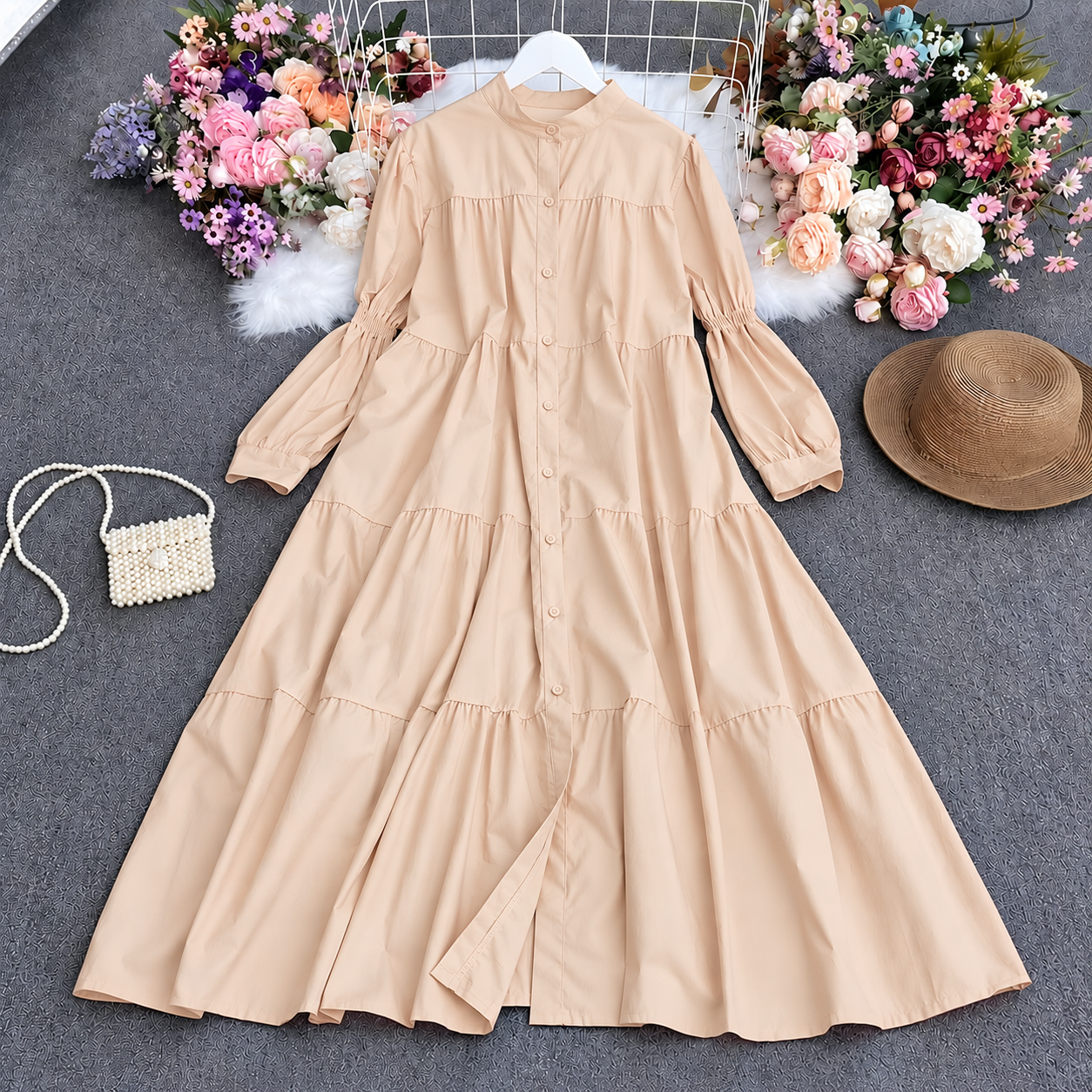 Antalia Western Patch-Work Style Long Frock.