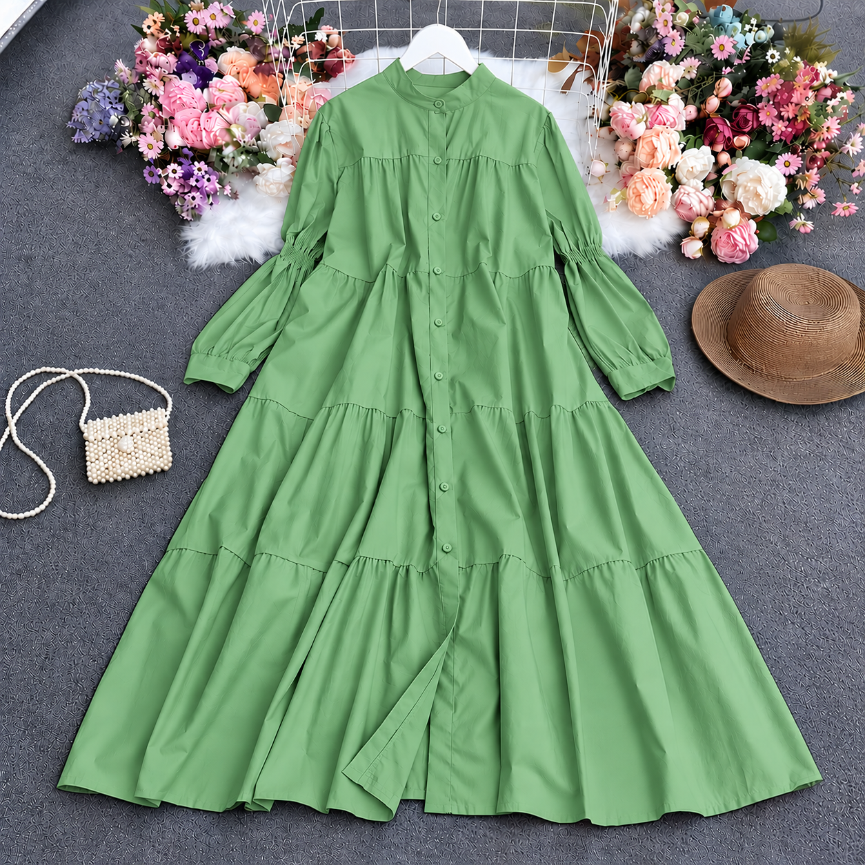 Antalia Western Patch-Work Style Long Frock.