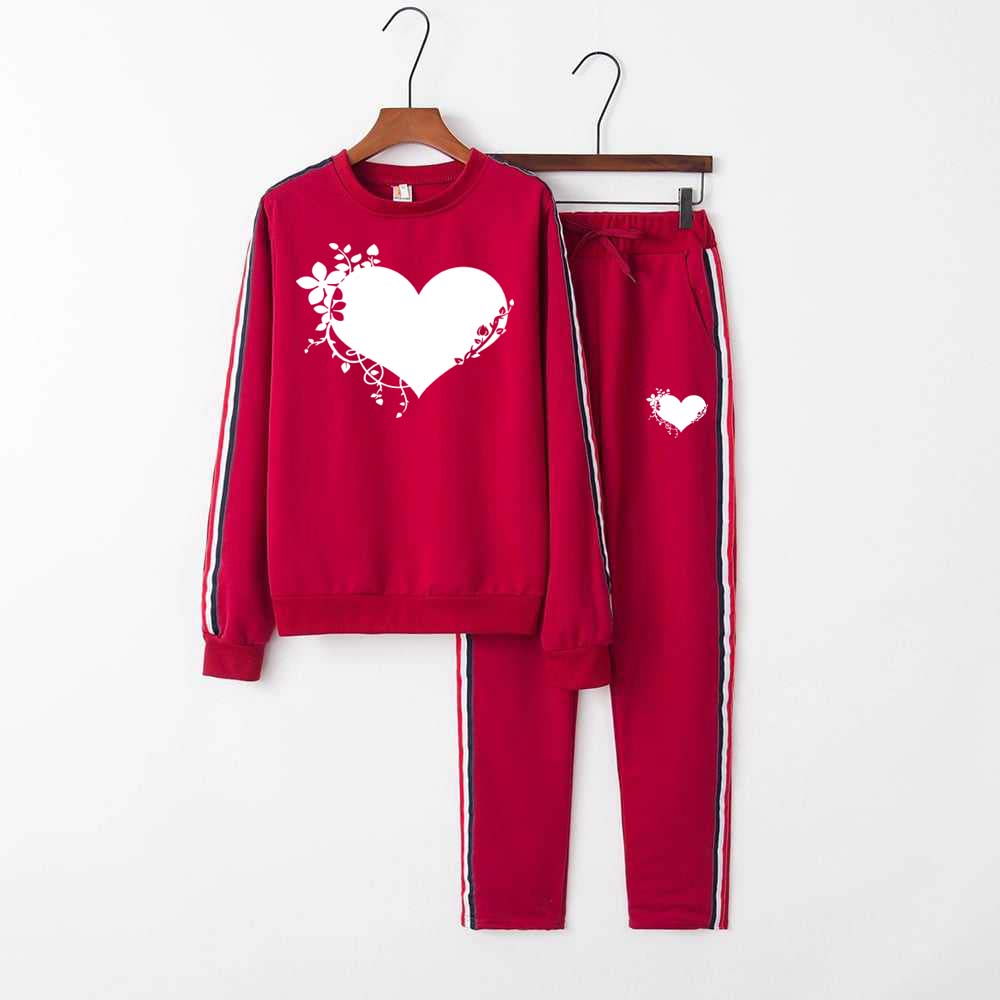 RED Multi-Stripe Style 2-Pcs Summer Suit For Her.