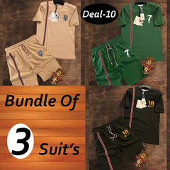 Bundle Of 3 Casual Wear 2-Pcs Summer Suit. Deal-10 (Clearance-Sale)