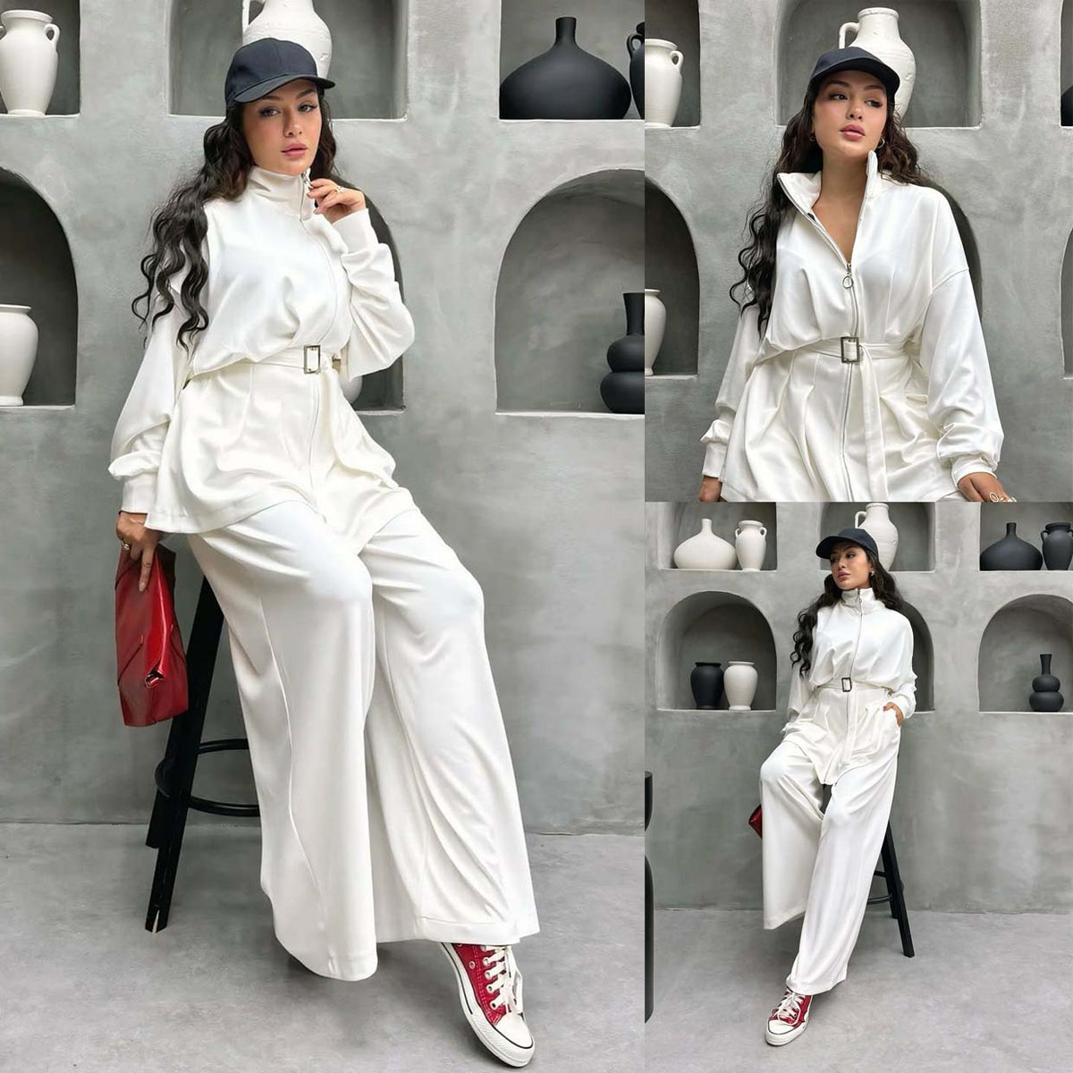 Pintex Belt Style Premium Quality Winter 2-Pcs Tracksuit For Her. WWTS-39