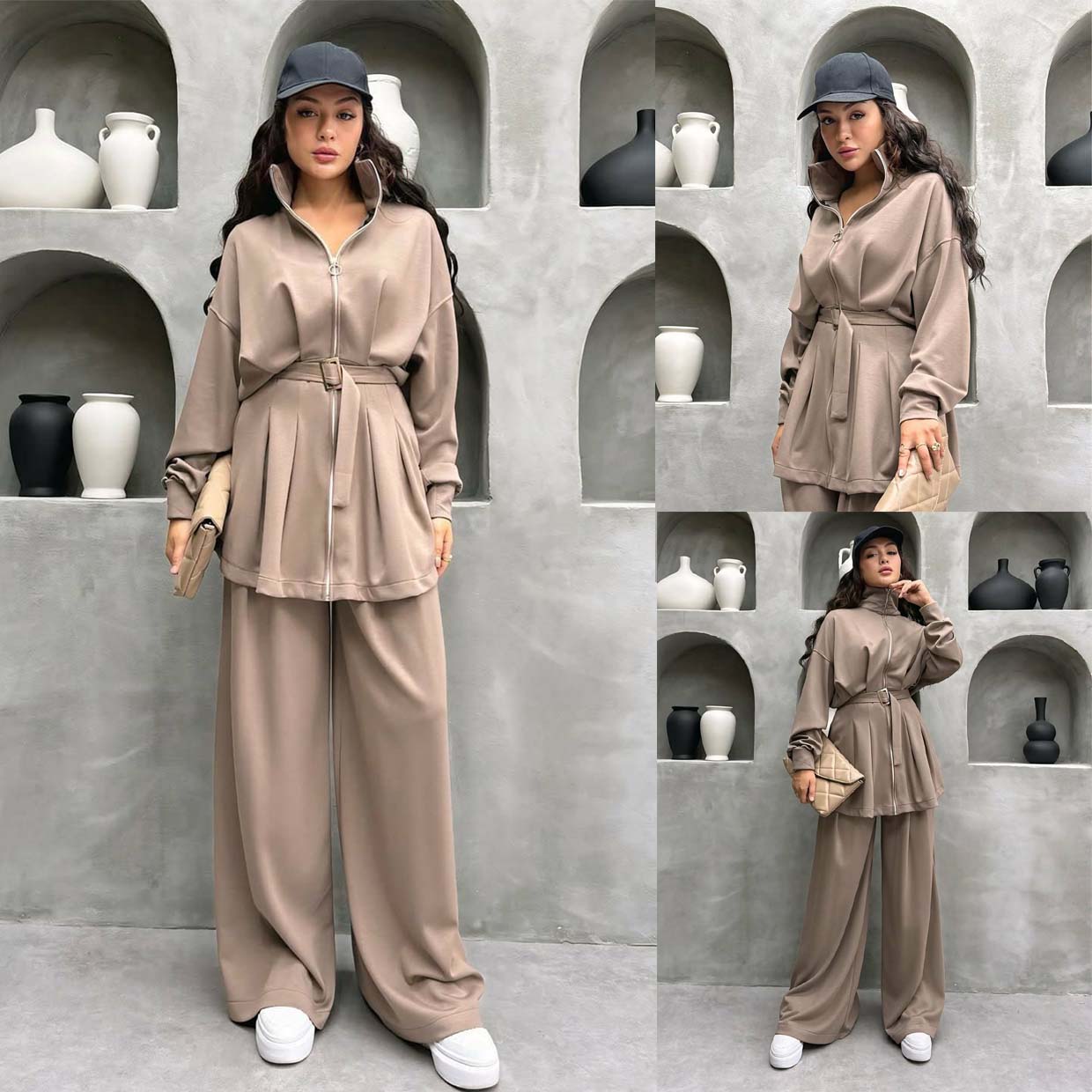 Pintex Belt Style Premium Quality Winter 2-Pcs Tracksuit For Her. WWTS-39