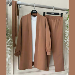 Gown Style 4-Pcs Winter Co-Ord Suit. WWTS-31