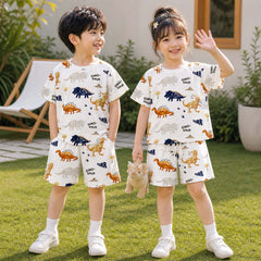 Kid's Funky Printed 2-Pcs Summer Suit. KSPS-08