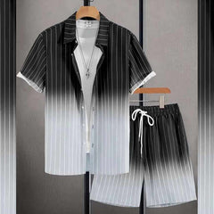 All-Over 3D Printed Premium Quality Dry-Fit 2-Pcs Summer Suit. MS3D-09