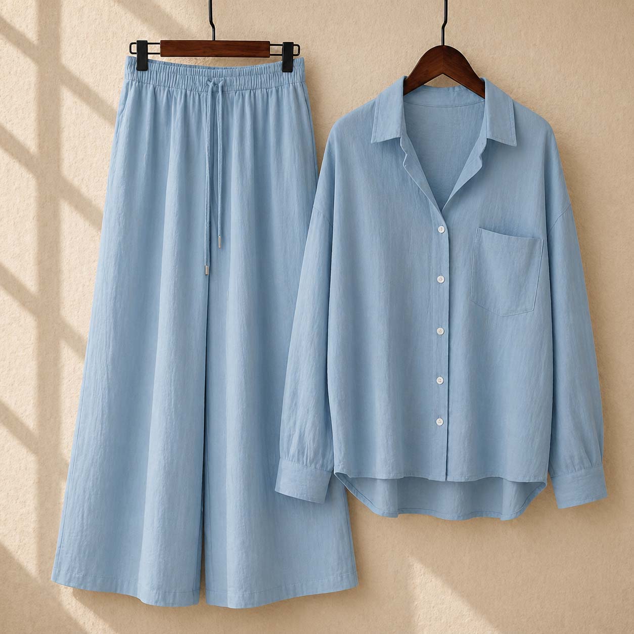 Alenza Western Shirt Style 2-Pcs Stiched Co-Ord Set. V2