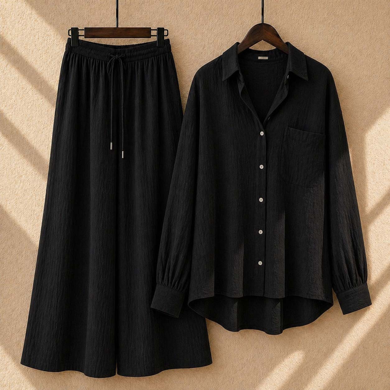 Alenza Western Shirt Style 2-Pcs Stiched Co-Ord Set. V2