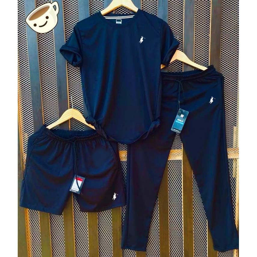 Polo Horse Bundle Of 3 Dry-Fit Premium Quality Summer Suit.