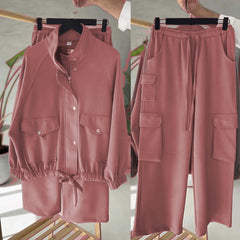 Carion Cargo Style 2-Pcs Winter Co-Ord Set. WWTS-42