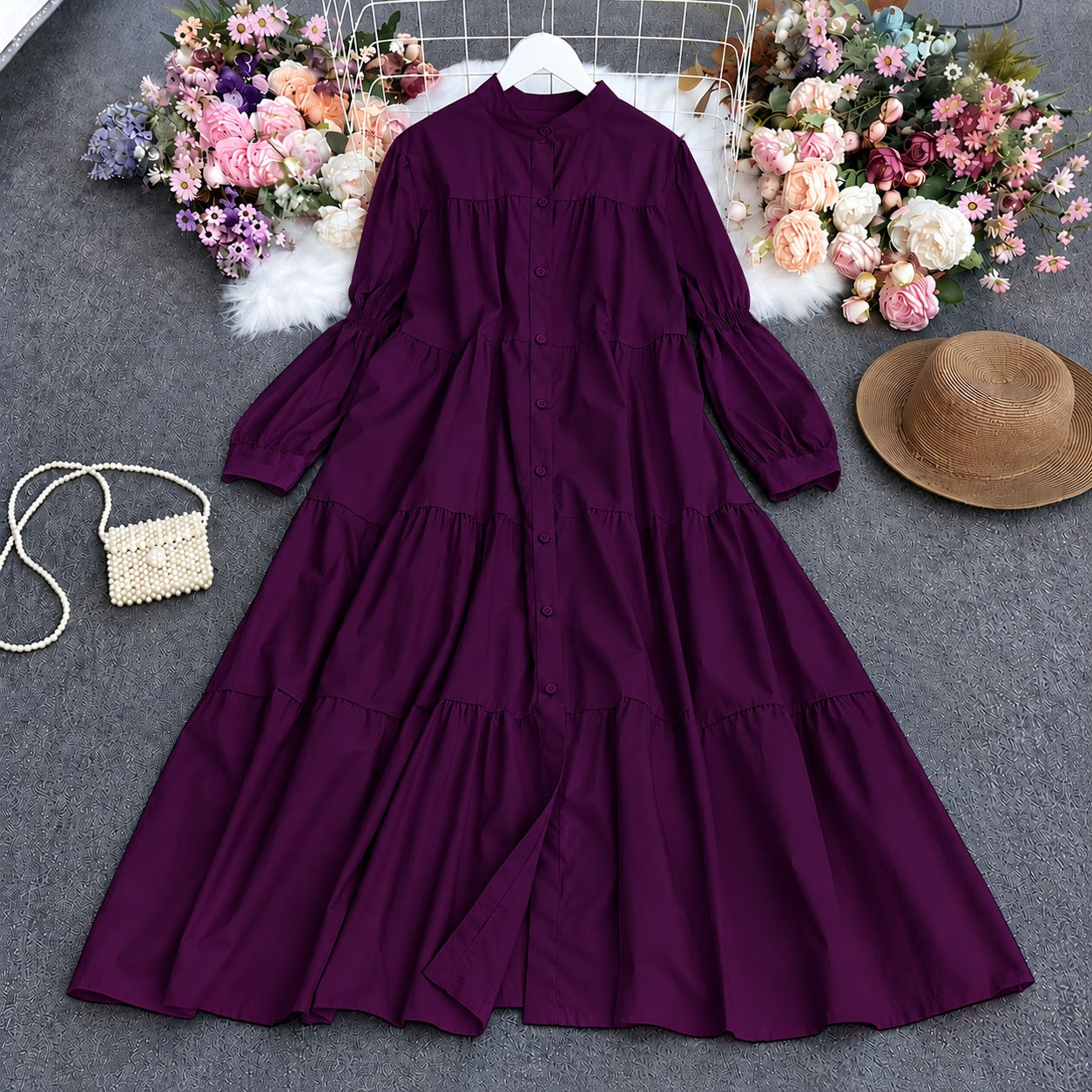 Antalia Western Patch-Work Style Long Frock.