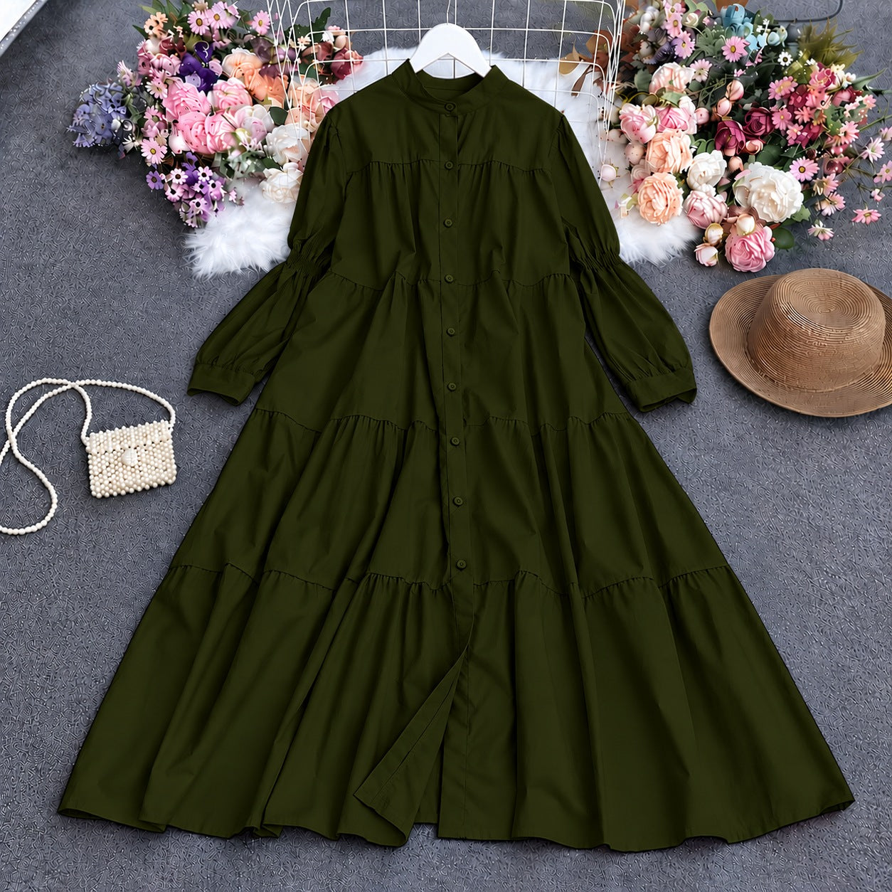 Antalia Western Patch-Work Style Long Frock.