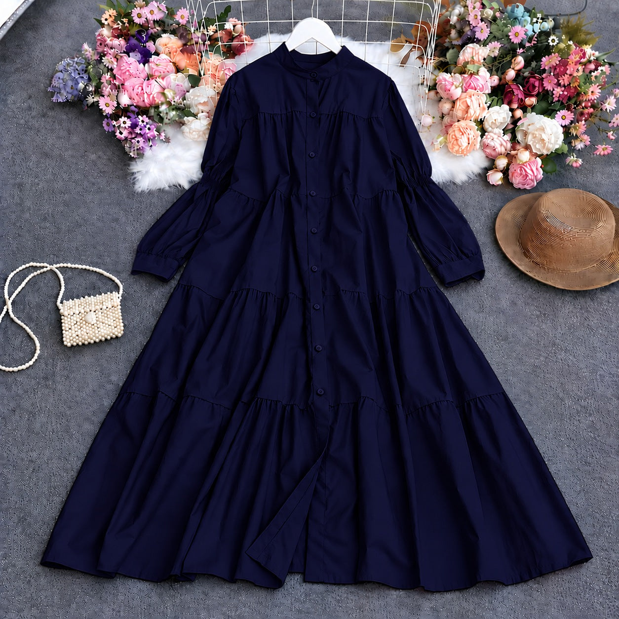 Antalia Western Patch-Work Style Long Frock.