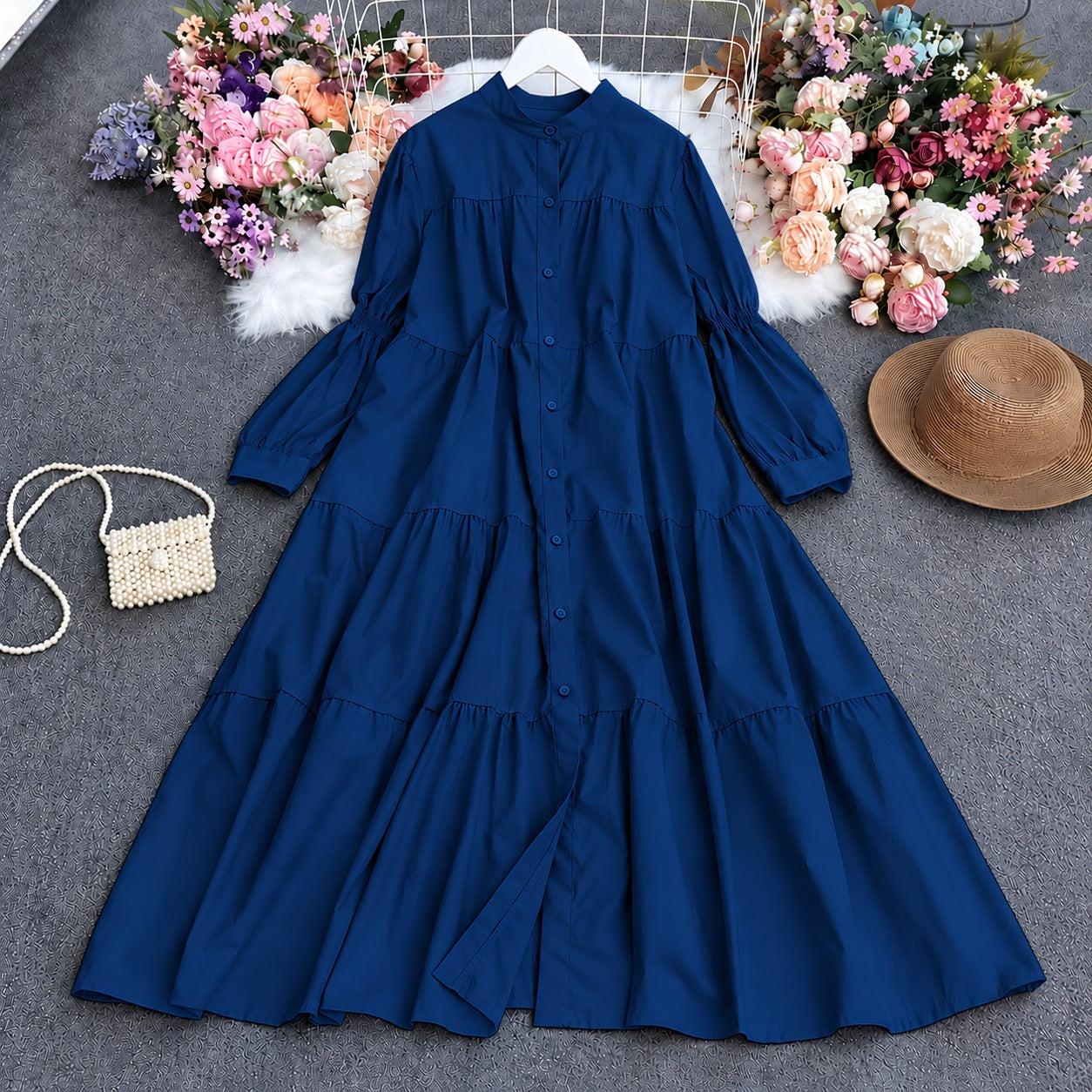 Antalia Western Patch-Work Style Long Frock.