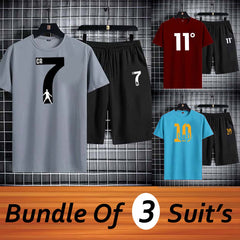 Bundle Of 3 Premium Quality Different Print 2-Pcs Summer Suit. Deal-02